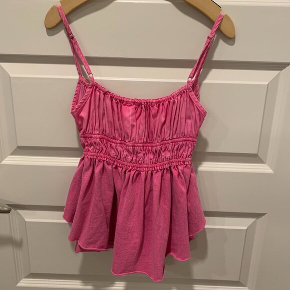 Free People Scarlet Tank Hot Pink - Picture 2 of 4
